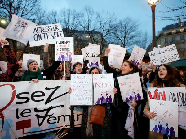 Protest gegen Polanski am Rande der César-Verleihung