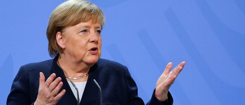 Ihre größte Rede: Angela Merkel.
