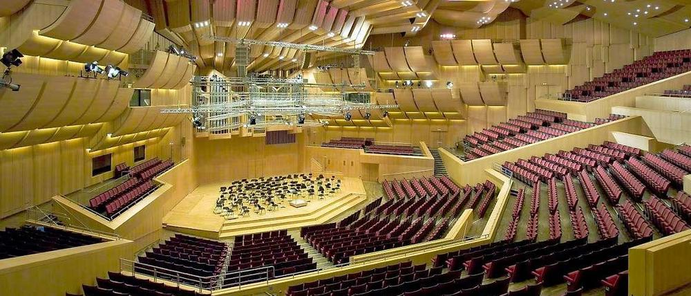 Ungeliebt: Konzertsaal der Philharmonie im Gasteig in München. Die Philharmonie soll nicht abgerissen, sondern entkernt werden, um dort einen neuen Saal einzubauen.
