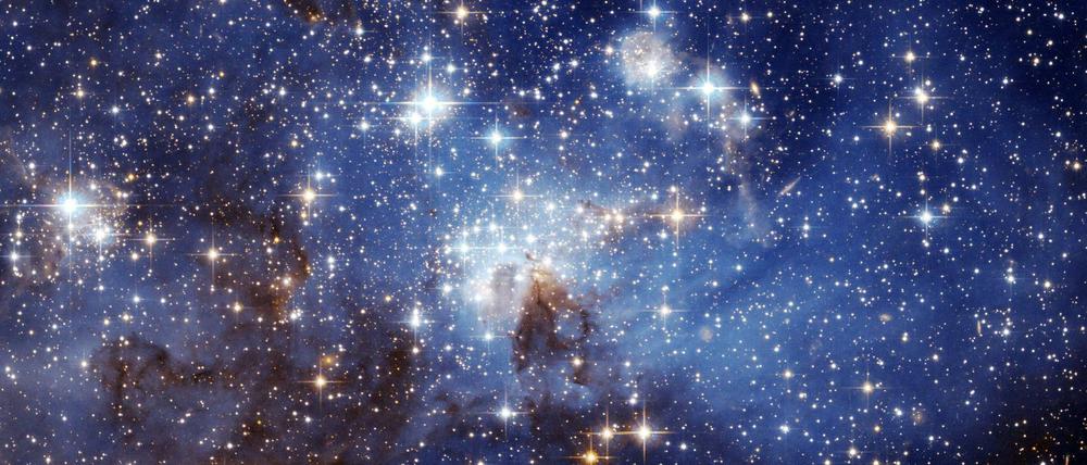 Häufung von Sternen in der Großen Magellanschen Wolke - Aufnahme des Hubble Weltraumteleskops.