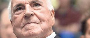 Helmut Kohl. Sein Lebenswerk wird zertrümmert. Foto: dapd