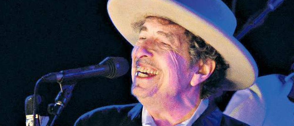 Neunter Frühling: Bob Dylan zwei Tage vor seinem Berliner Konzert in England. In Berlin waren Fotografen nicht zugelassen.