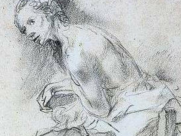 Rembrandt. Studie für eine Susanna, um 1647.