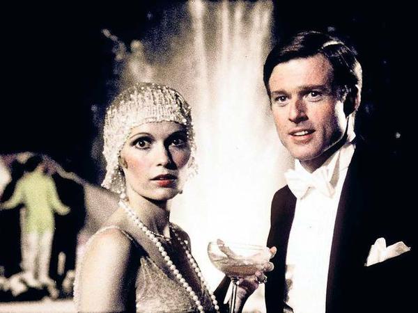 Der Herzensbrecher. Redford in "The Great Gatsby" (1974), mit Mia Farrow.