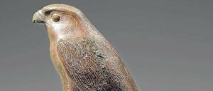 Objekte der Verehrung. Statuette des ägyptischen Gottes Horus, 664–332 v. Chr.