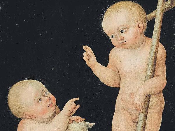 In der Berner Ausstellung wird Cranachs „Christuskind mit dem Johannesknaben“ (um 1540) zu sehen sein.