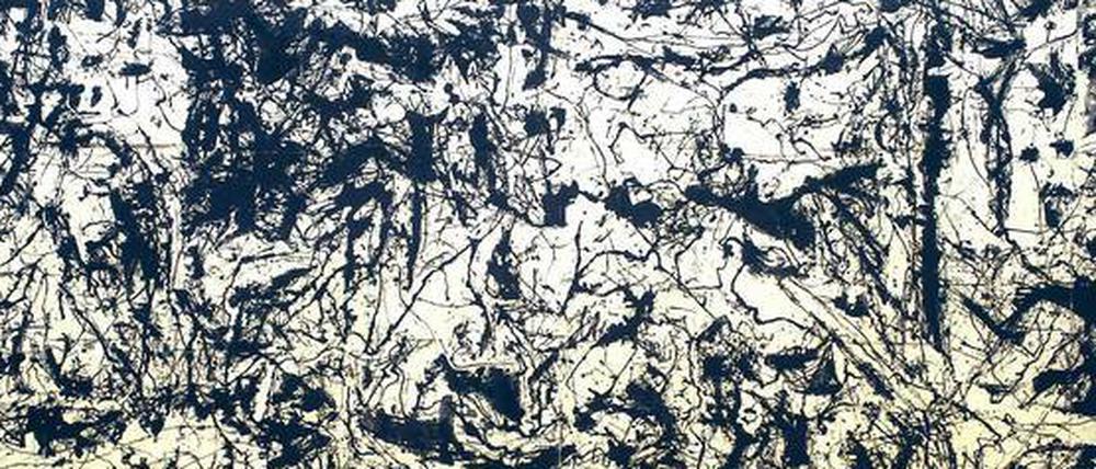 Zwei Welten. „Picasso’s Guernica in the Style of Jackson Pollock“ der Künstlergruppe Art &amp; Language entstand 1980.