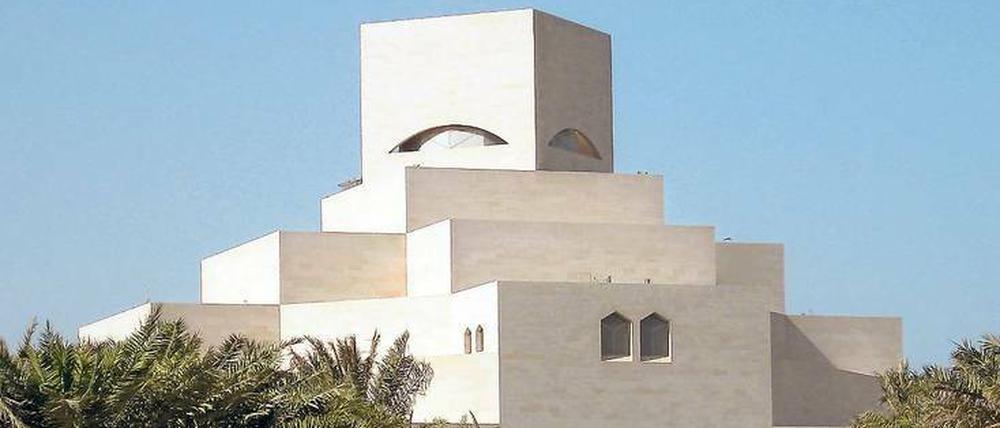 Aus Minarett und Stufenpyramide. Das Museum für Islamische Kunst in Doha erbaute I. M. Pei. 