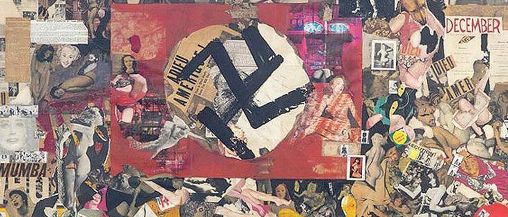 Gegen den Kunstbetrieb. Der jüdische Künstler Boris Lurie gehört zu den Gründern der Gruppe „NO!art“. In Aachen ist seine Collage „Lumumba is Dead (Adieu Amerique)“ aus den frühen sechziger Jahren zu sehen.