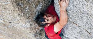 Allein mit der Angst. Alex Honnold beim Versuch die Felsformation „El Capitan“ in Kalifornien zu bezwingen.