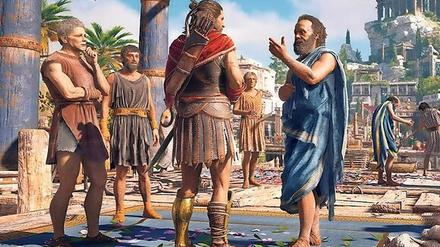 Stimmungsvoll. Das Spiel „Assassin's Creed: Odyssey“ bietet eine antike Welt, in der sie sich als Heldin austoben können.
