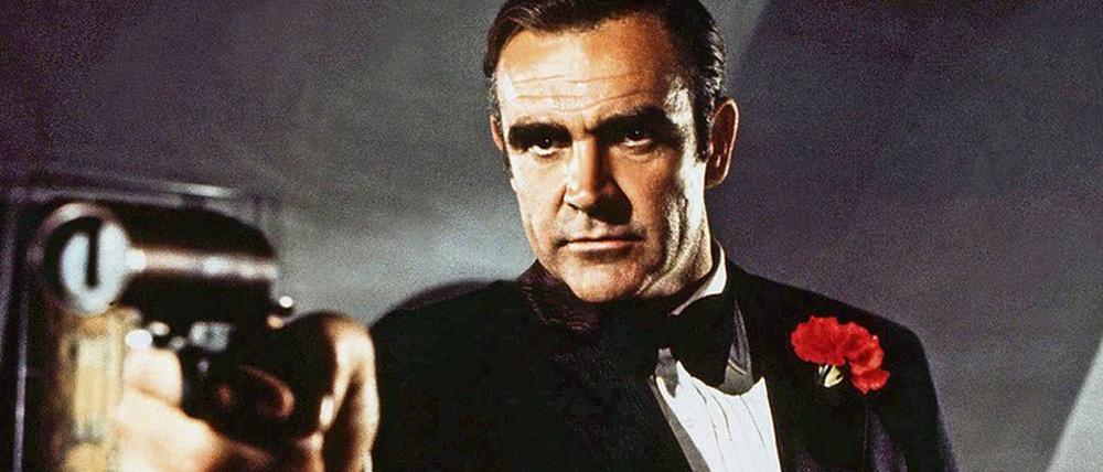 Sean Connery (1930-2020) im Jahr 1971 als Agent 007 in „Diamonds are forever“. 