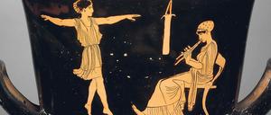 Sowohl Mädchen wie Jungen lernten im alten Griechenland Instrumente zu spielen.