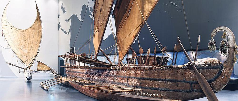 Das Luf-Boot, Glanzstück des Ethnologischen Museums mit Schattenseiten.