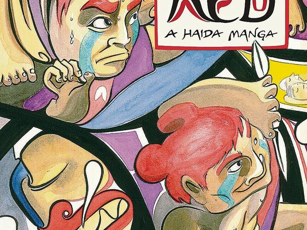 Das Titelbild von Michael Nicoll Yahgulanaas' „Red – A Haida Manga“.