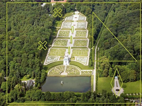 Den Barockgarten auf der Museumsinsel Schloss Gottorf kann man mit dem Handy digital erkunden. 