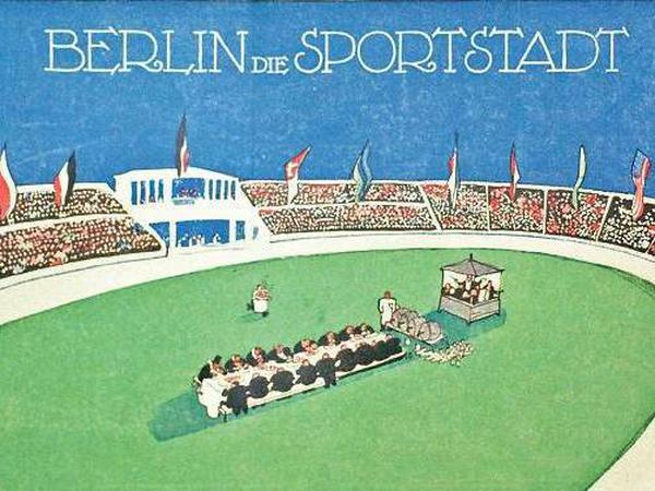 Das "Sportstadt Berlin"-Plakat von Walter Trier stammt aus dem Jahr 1914.
