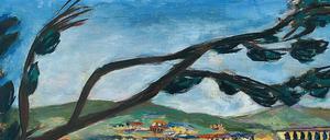 1938 malte Max Beckmann die „Kleine Landschaft aus Bandol“ in den mediterranen Farben der Côte d’Azur. 