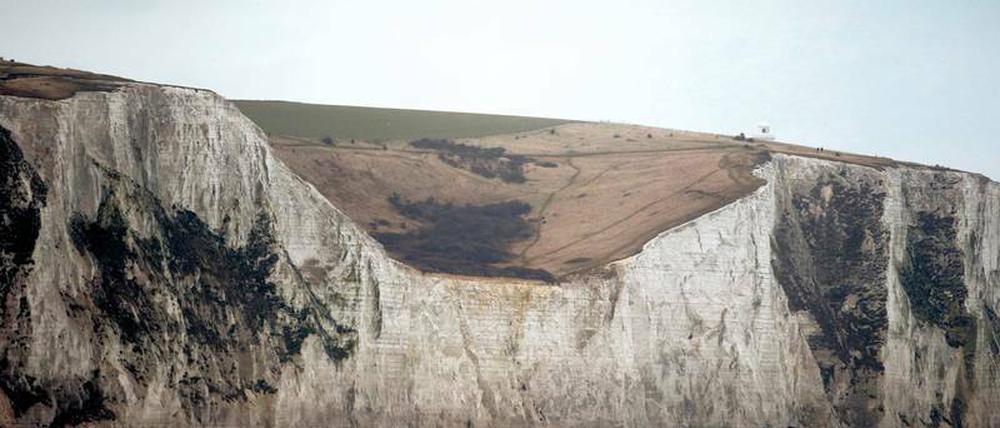 Natürliche britische Küstenverteidigungsbefestigung. Die Klippen von Dover. 