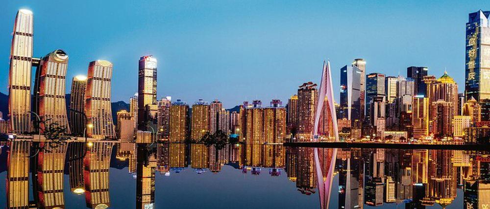 Hier boomt auch das Verbrechen. Skyline der 32-Millionen-Einwohnerstadt Chongqing, 1500 Kilometer westlich von Shanghai. 