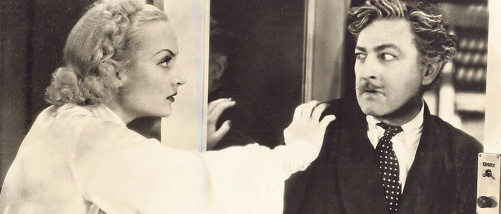 Carole Lombard mit John Barrymore in "Twentieth Century".