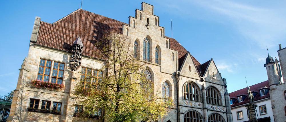 Das Rathaus von Hildesheim. Eine der fünf Städte, die noch auf der Shortlist für die europäische Kulturhauptstadt 2025 stehen.