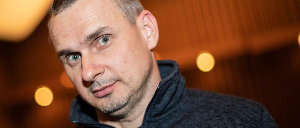 Der ukrainische Filmemacher Oleg Senzow, am Mittwoch im Berliner Kino International. 