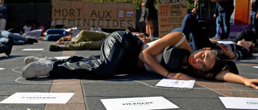 Demonstration gegen Frauenmord in Toulouse, Oktober 2021.