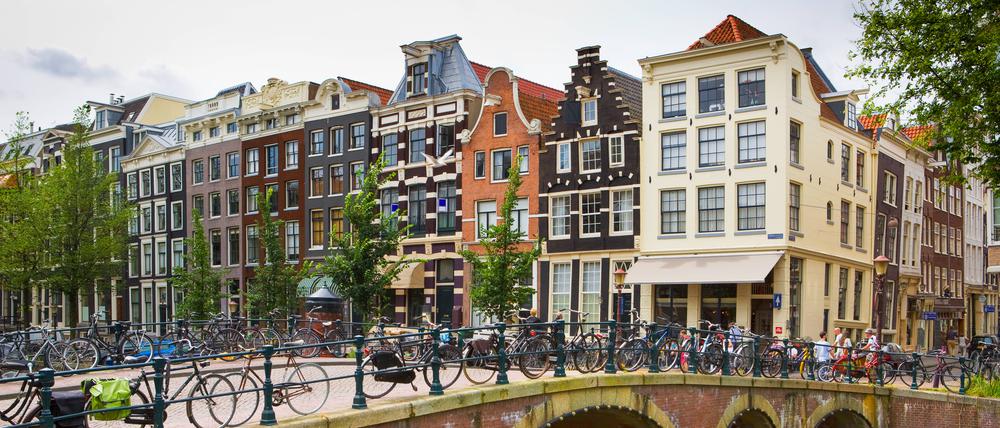 Ein Straßenbild aus Amsterdam.