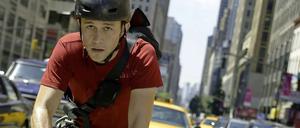 Manischer Biker. Joseph Gordon-Levitt als Wilee in "Premium Rush".