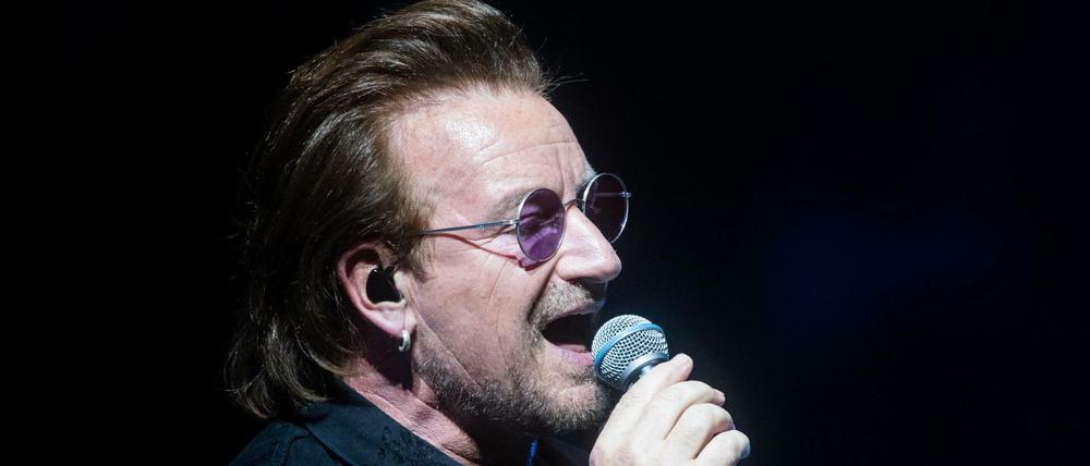 Da war die Stimme noch da: Bono beim Konzert am 31. August in Berlin.