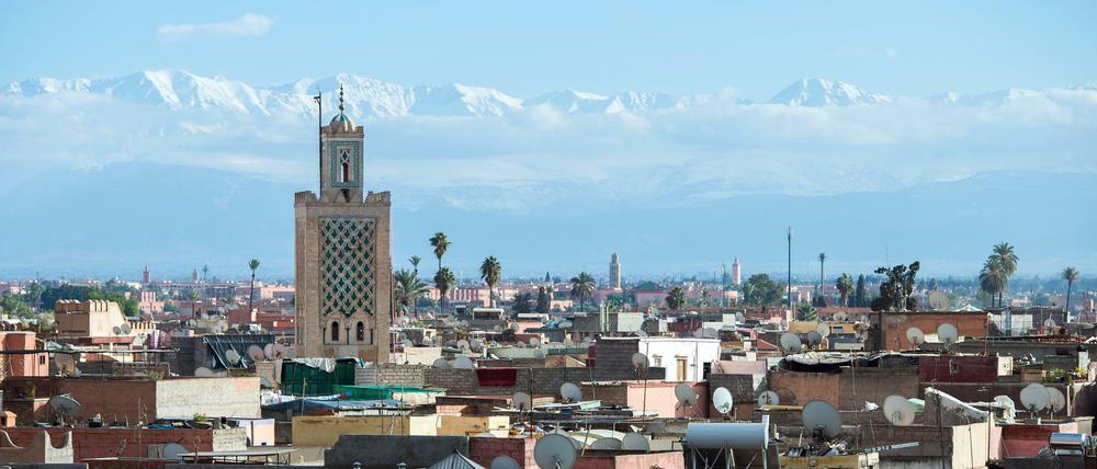 Blick auf Marrakesch.