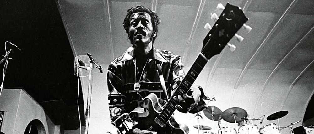 Dehnen, Spannen, Strecken. Chuck Berry Anfang der siebziger Jahre.