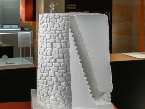 Modell eines Turms von Jericho. 