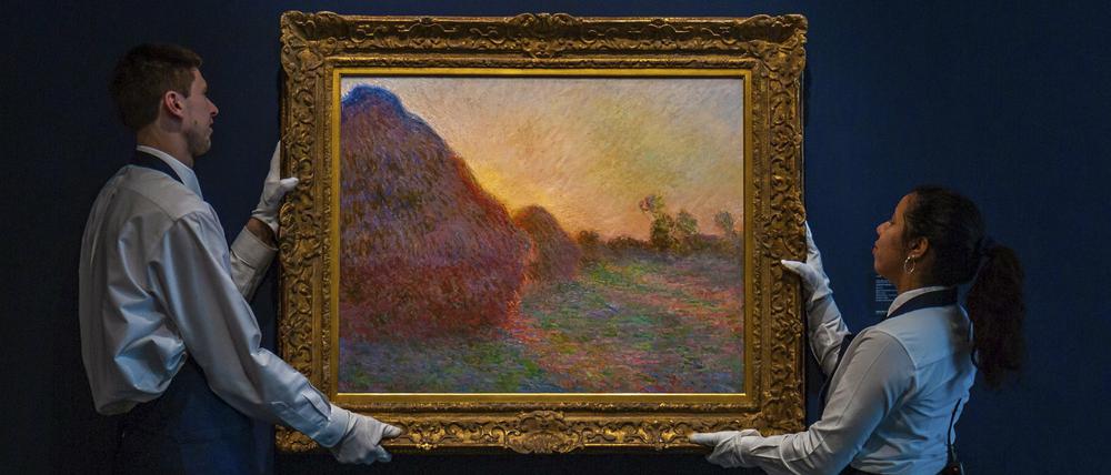 Das Gemälde "Meules" von Claude Monet. 