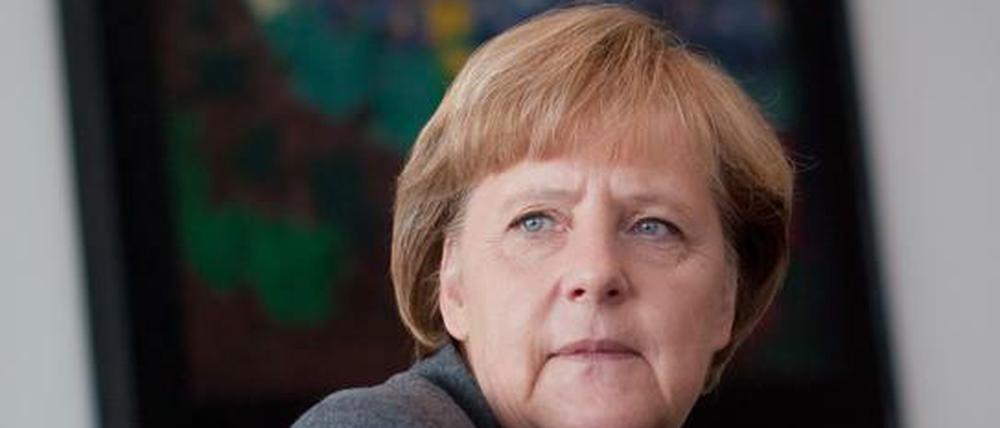 Künftig ohne Kunst bei der Arbeit. Angela Merkel.