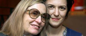 Helma Sanders-Brahms (links) 2008 - mit Martina Gedeck anlässlich des Films "Geliebte Clara". 