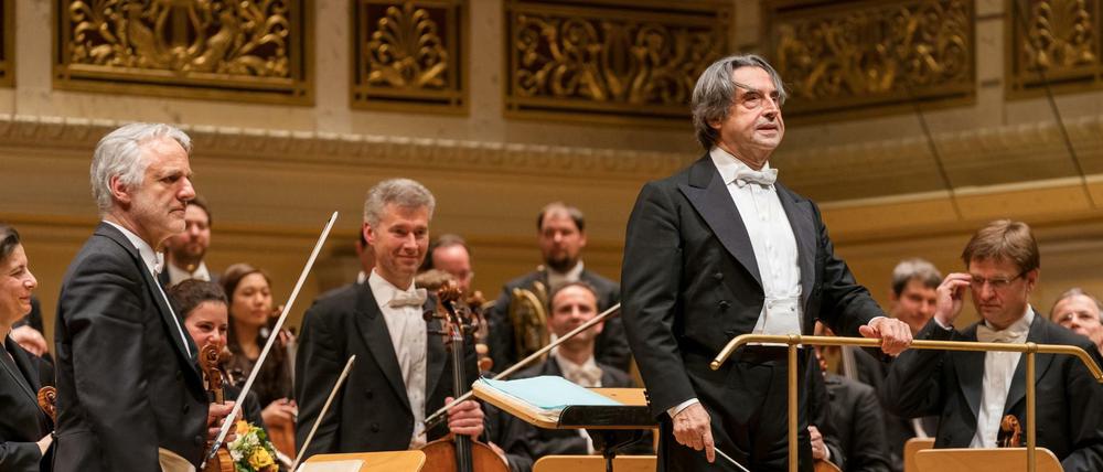 Riccardo Muti mit den Wiener Philharmonikern im Konzerthaus.