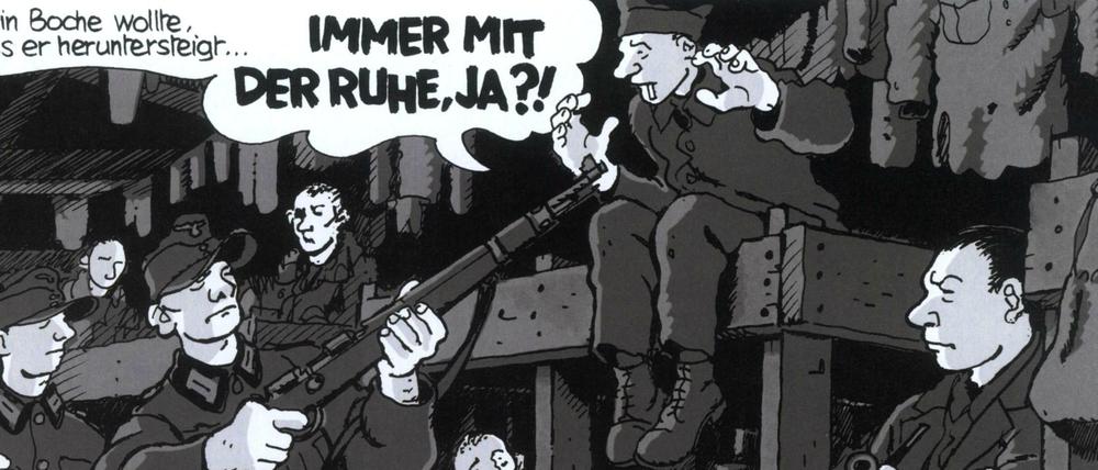 Ausgeliefert: Eine Szene aus „Ich, René Tardi, Kriegsgefangener im Stalag II B“.