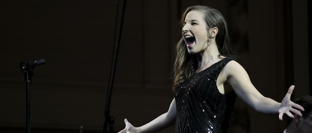 Die Gewinnerin des Bundeswettbewerb Gesang 2018 bei ihrem Auftritt: Ylva Sofia Stenberg