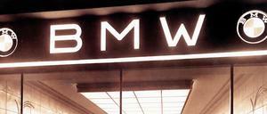BMW Verkaufsraum in Berlin.