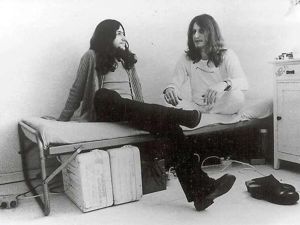 Bart dran: Das Duo Neu! - Michael Rother (links) und Klaus Dinger - im Jahr 1972