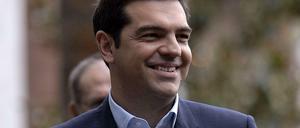 Noch freut er sich - Wahlsieger Alexis Tsipras, Chef des Linksbündnisses Syriza.