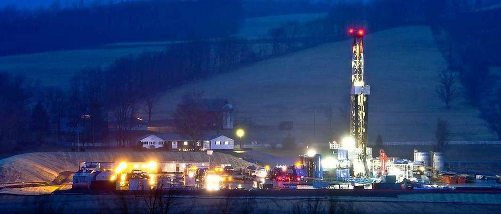 Fracking in Pennsylvania, USA.