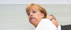 Schwere Zeiten für Bundeskanzlerin Merkel.