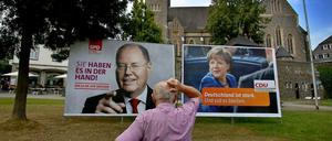 Angela Merkel und Peer Steinbrück mögen in manchen Wahlkampf-Thema verschiedene Meinungen vertreten. Doch wenn es um steigende Mietpreise geht, zeigen sie Einigkeit.