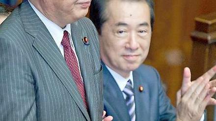 Auf den früheren Finanzminister Yoshihiko Noda (links) warten schwere Aufgaben.