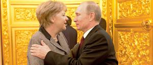 Die Großen unter sich: Angela Merkel und Wladimir Putin