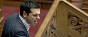 Er spielt mit allen Optionen, und sei es nur, um Druckmittel für die Verhandlungen mit der EU zu gewinnen: Griechenlands Premier Alexis Tsipras.