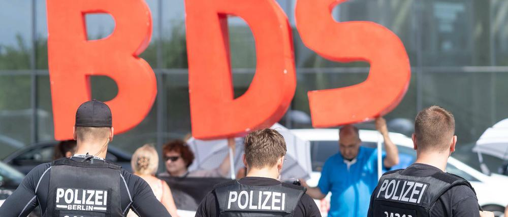 Eine BDS-Demo in Berlin